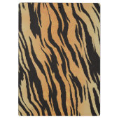 Zebra Stripes Gold Hintergrund Klemmbrett (Rückseite)