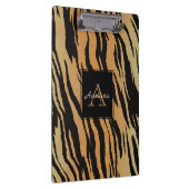Zebra Stripes Gold Hintergrund Klemmbrett (Rechts)