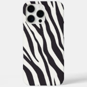 Zebra Stripes iPhone Case – Black & White Pattern (Rückseite)