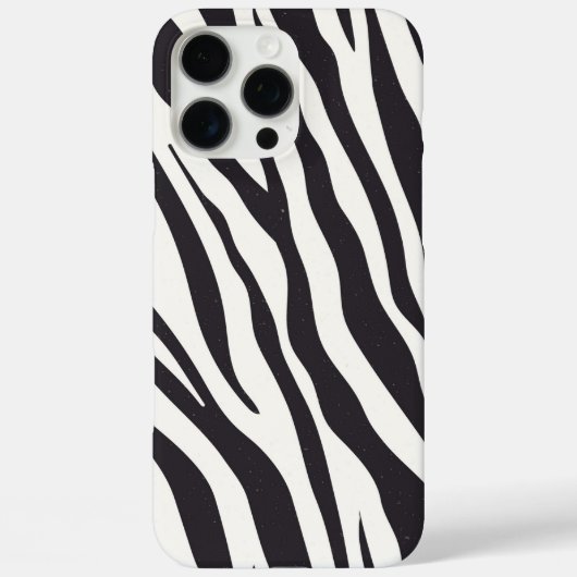 Zebra Stripes iPhone Case – Black & White Pattern (Rückseite)