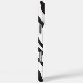 Zebra Stripes iPhone Case – Black & White Pattern (Rückseite / Rechts)