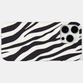 Zebra Stripes iPhone Case – Black & White Pattern (Rückseite (Horizontal))