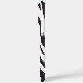 Zebra Stripes iPhone Case – Black & White Pattern (Rückseite / Links)
