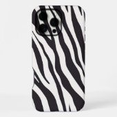 Zebra Stripes iPhone Case – Black & White Pattern Hülle (Rückseite)