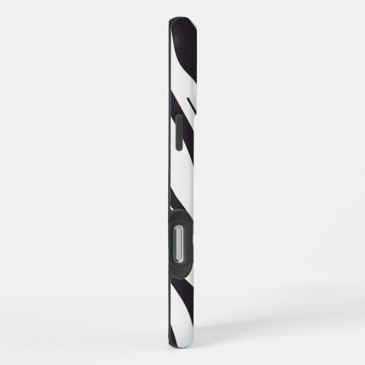 Zebra Stripes iPhone Case – Black & White Pattern iPhone Hülle (Rechte Seite)