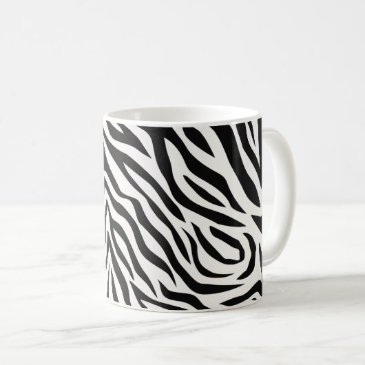 Zebra Stripes Kaffeetasse (VorderseiteRechts)