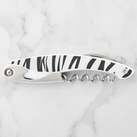 Zebra Stripes Kellnermesser (Vorderseite)