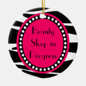 Zebra Stripes Keramik Ornament (Vorne)