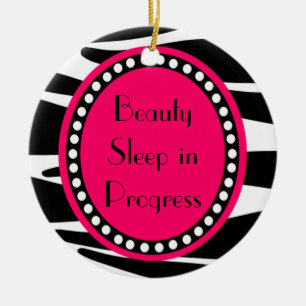 Zebra Stripes Keramik Ornament