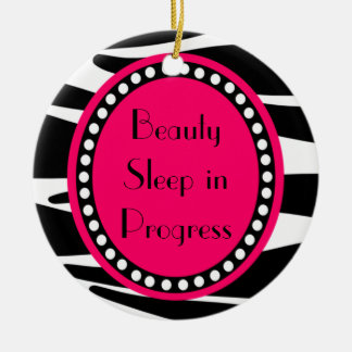 Zebra Stripes Keramik Ornament
