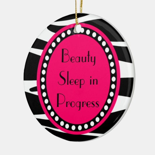 Zebra Stripes Keramik Ornament (Links)