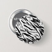 Zebra Stripes Knopf Button (Vorne & Hinten)