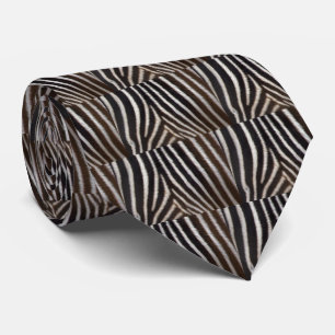 Zebra Stripes Krawatte Doppelseitendruck