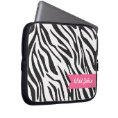 Zebra Stripes Laptophülse Laptopschutzhülle (Vorne Rechts)