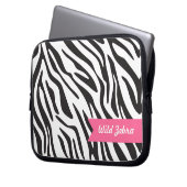 Zebra Stripes Laptophülse Laptopschutzhülle (Vorderseite Links)