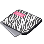 Zebra Stripes Laptophülse Laptopschutzhülle (Vorne Knopf)