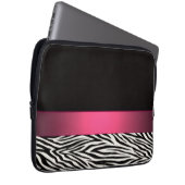 Zebra Stripes Laptopschutzhülle (Vorne Rechts)