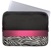 Zebra Stripes Laptopschutzhülle (Vorderseite)