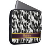 Zebra Stripes Laptopschutzhülle (Vorne Rechts)