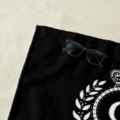 Zebra Stripes Laurel Wreath Crown Schwarz-weißer N Strandtuch (Beispiel)