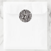 Zebra Stripes Mix & Match Collectables - Runder Aufkleber (Tasche)
