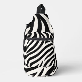 Zebra Stripes Moderne Printmedien Crossbody Bag