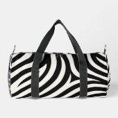 Zebra Stripes Moderne Printmedien Duffle Bag (Rückseite)
