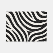 Zebra Stripes Moderne Printmedien Fleecedecke (Vorderseite (Horizontal))