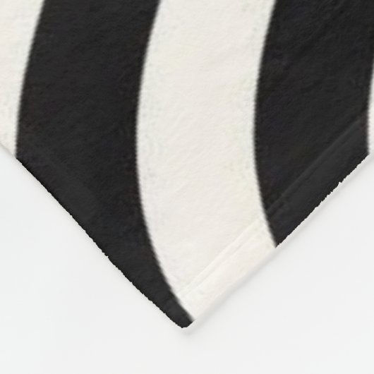 Zebra Stripes Moderne Printmedien Fleecedecke (Ecke)
