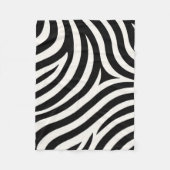 Zebra Stripes Moderne Printmedien Fleecedecke (Vorderseite)