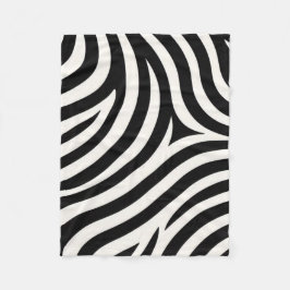 Zebra Stripes Moderne Printmedien Fleecedecke