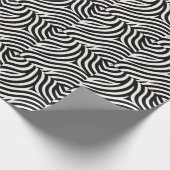 Zebra Stripes Moderne Printmedien Geschenkpapier (Ecke)