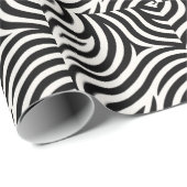Zebra Stripes Moderne Printmedien Geschenkpapier (Rolleneckpunkt)