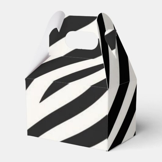 Zebra Stripes Moderne Printmedien Geschenkschachtel (Rückseite)