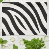 Zebra Stripes Moderne Printmedien Geschirrtuch (Gefaltet)