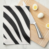 Zebra Stripes Moderne Printmedien Geschirrtuch (Viertel Falte)