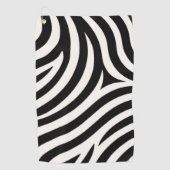 Zebra Stripes Moderne Printmedien Golfhandtuch (Vorderseite)