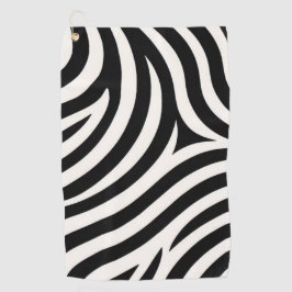 Zebra Stripes Moderne Printmedien Golfhandtuch