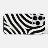 Zebra Stripes Moderne Printmedien iPhone Hülle (Rückseite (Horizontal))