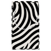 Zebra Stripes Moderne Printmedien Kleine Geschenktüte (Rückseite)