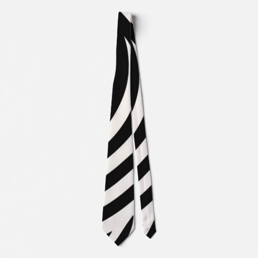 Zebra Stripes Moderne Printmedien Krawatte (Vorderseite)