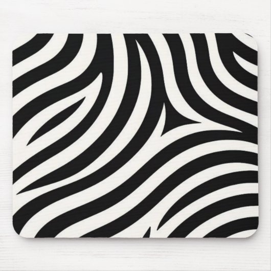 Zebra Stripes Moderne Printmedien Mousepad (Vorne)