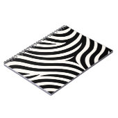 Zebra Stripes Moderne Printmedien Notizblock (Linke Seite)