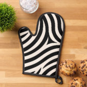 Zebra Stripes Moderne Printmedien Ofenhandschuh (Oben unten)