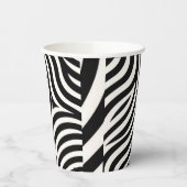 Zebra Stripes Moderne Printmedien Pappbecher (Links)