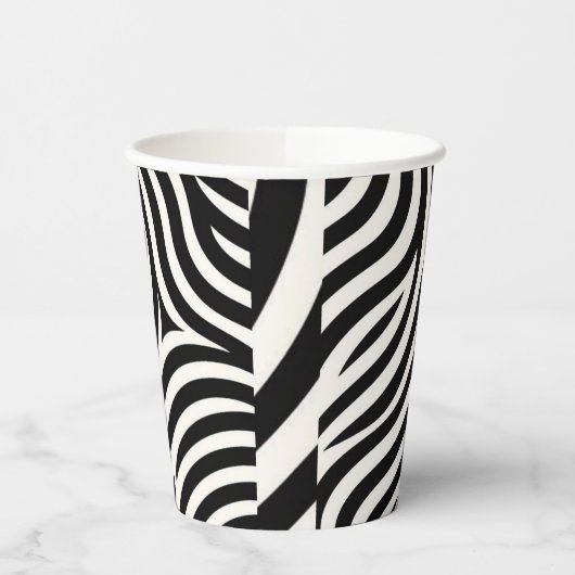 Zebra Stripes Moderne Printmedien Pappbecher (Links)