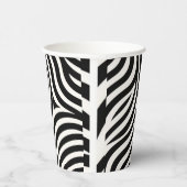 Zebra Stripes Moderne Printmedien Pappbecher (Rechts)