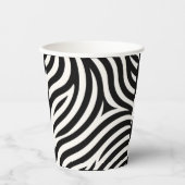 Zebra Stripes Moderne Printmedien Pappbecher (Vorderseite)