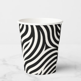Zebra Stripes Moderne Printmedien Pappbecher