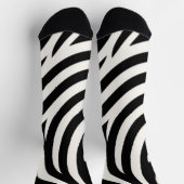 Zebra Stripes Moderne Printmedien Socken (Oben)